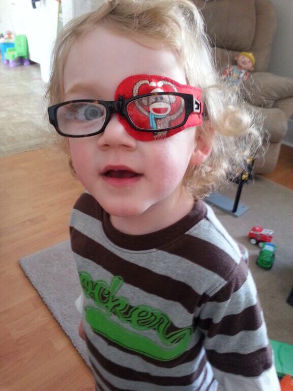 children's eye patches for lazy eye, Amblyopia treatment, fabric eye patch