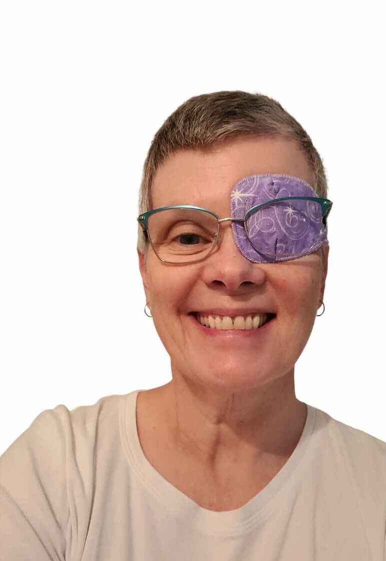 Adult fabric eye patch for treatment of double vision, cataract, post surgery care