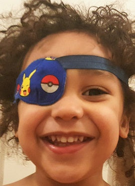 children's eye patches for lazy eye, Amblyopia treatment, fabric pirate eye patch, kids pirate eye patch